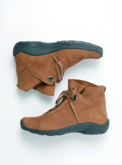 DAMES Wolky Hoge Veterschoenen|Herfst/Winter<Diana - cognac nubuck