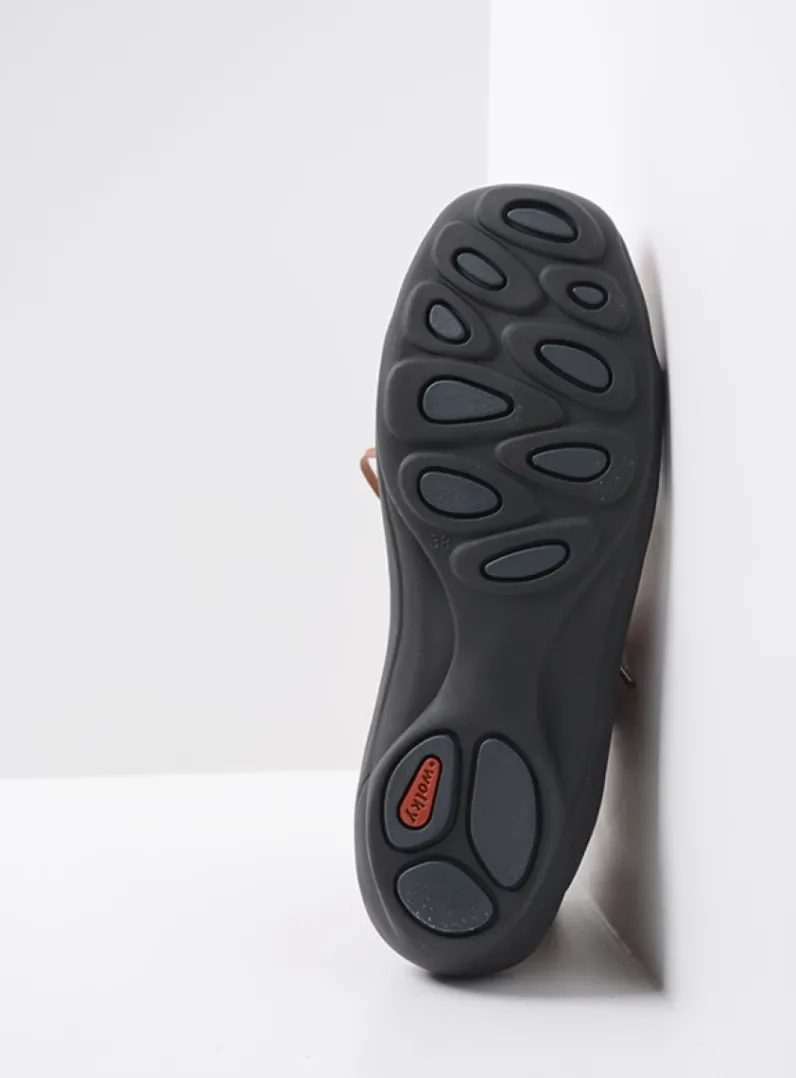 DAMES Wolky Hoge Veterschoenen|Herfst/Winter<Diana - cognac nubuck