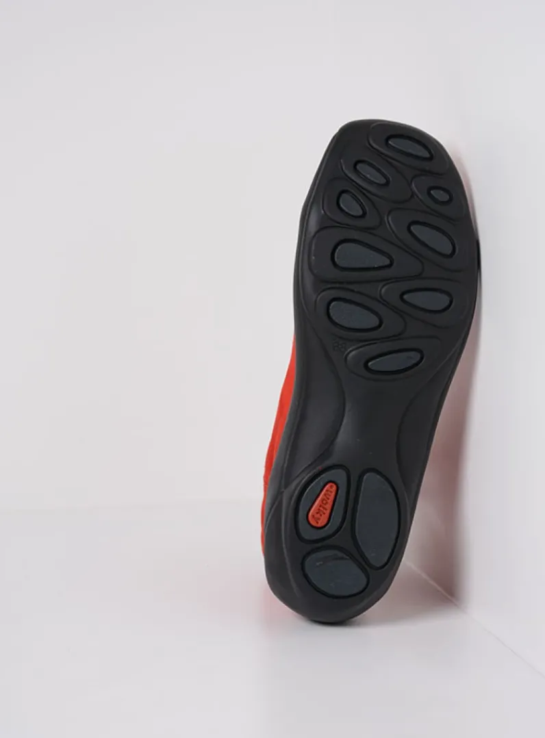 DAMES Wolky Hoge Veterschoenen|Herfst/Winter<Diana - donkerrood nubuck