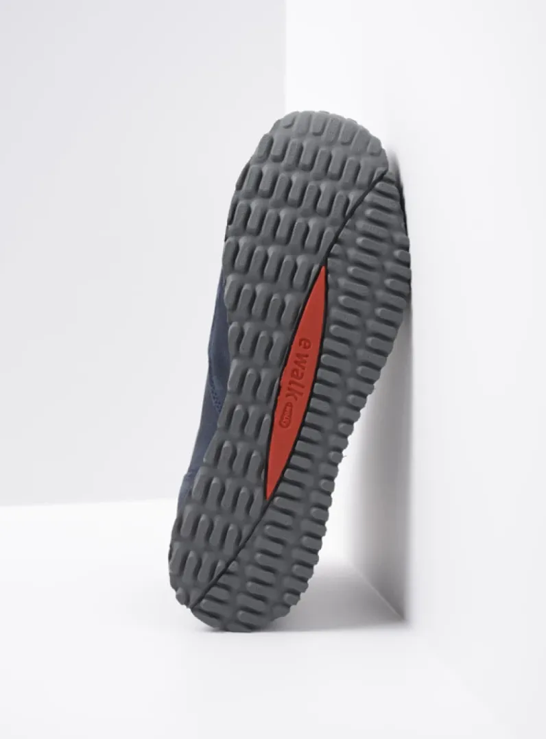 DAMES Wolky Hoge Veterschoenen|Wandelschoenen<e-Boot - blauw stretch nubuck