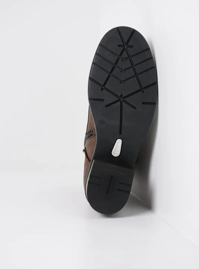 DAMES Wolky Hoge Veterschoenen|Veterlaarzen<Edson XW - bruin nubuck
