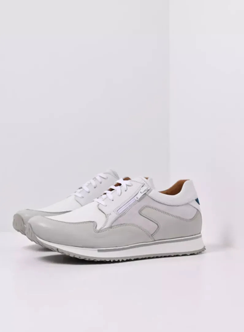 Heren Wolky Veterschoenen Heren|Sneakers Heren<e-Go Men - wit combi stretch leer