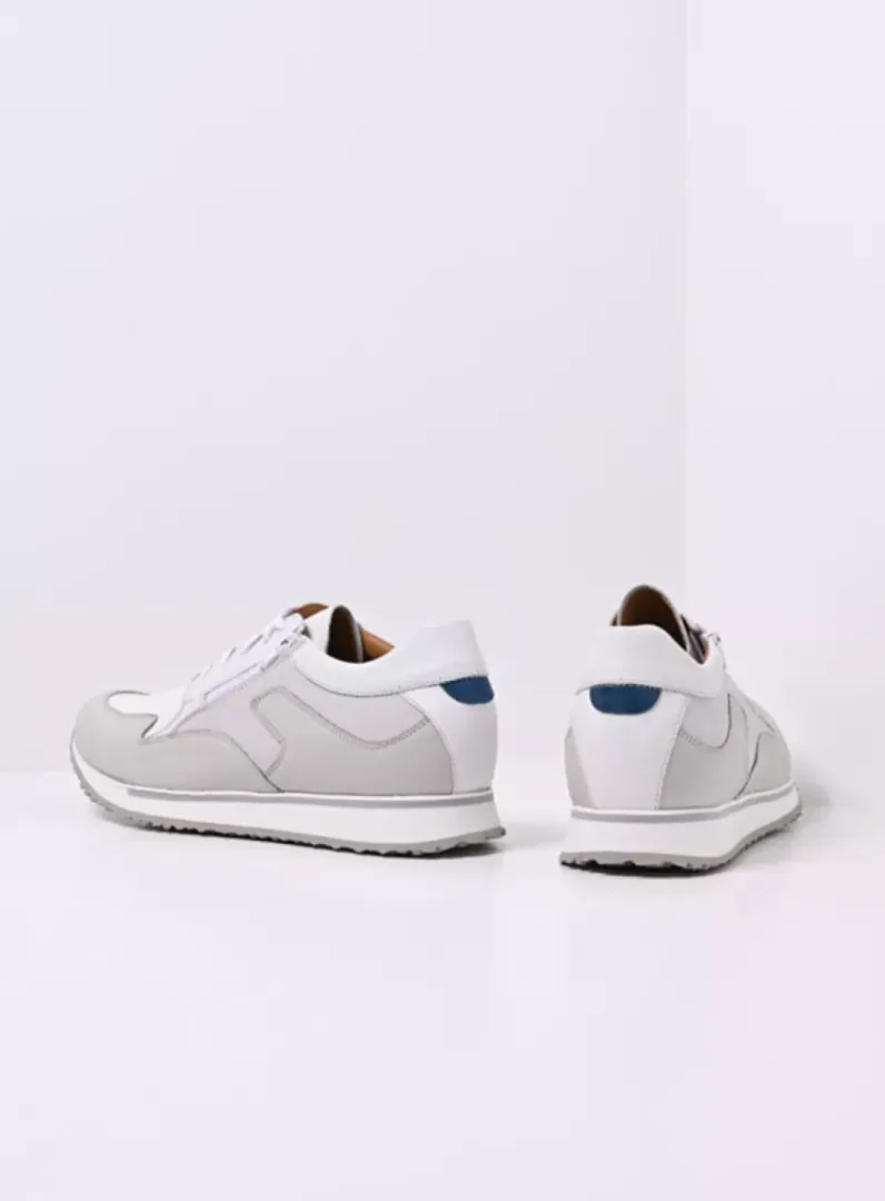 Heren Wolky Veterschoenen Heren|Sneakers Heren<e-Go Men - wit combi stretch leer