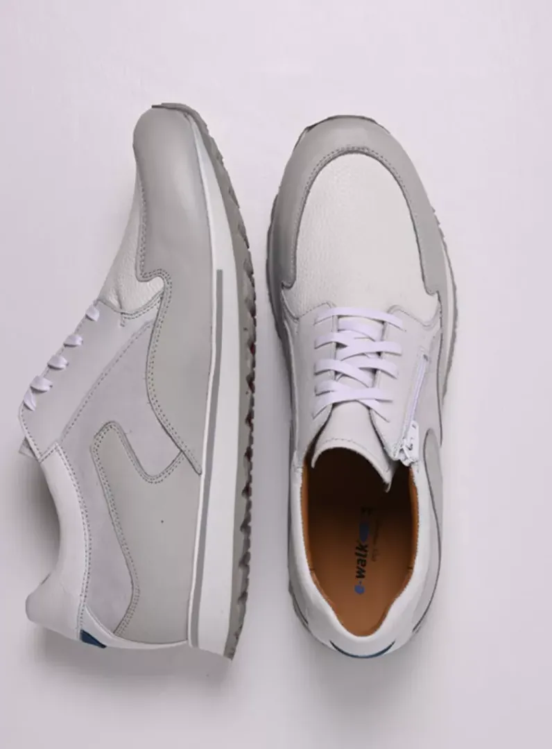 Heren Wolky Veterschoenen Heren|Sneakers Heren<e-Go Men - wit combi stretch leer