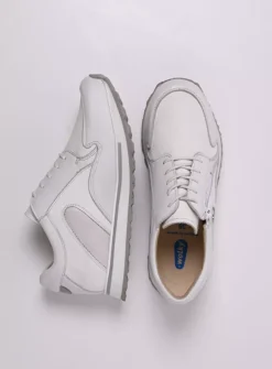 DAMES Wolky Lage Veterschoenen|Wandelschoenen<e-Go S2F - wit combi stretch leer