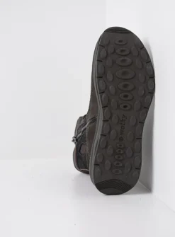 DAMES Wolky Hoge Veterschoenen|Veterlaarzen<Ellon S2F - asfalt stretchleer