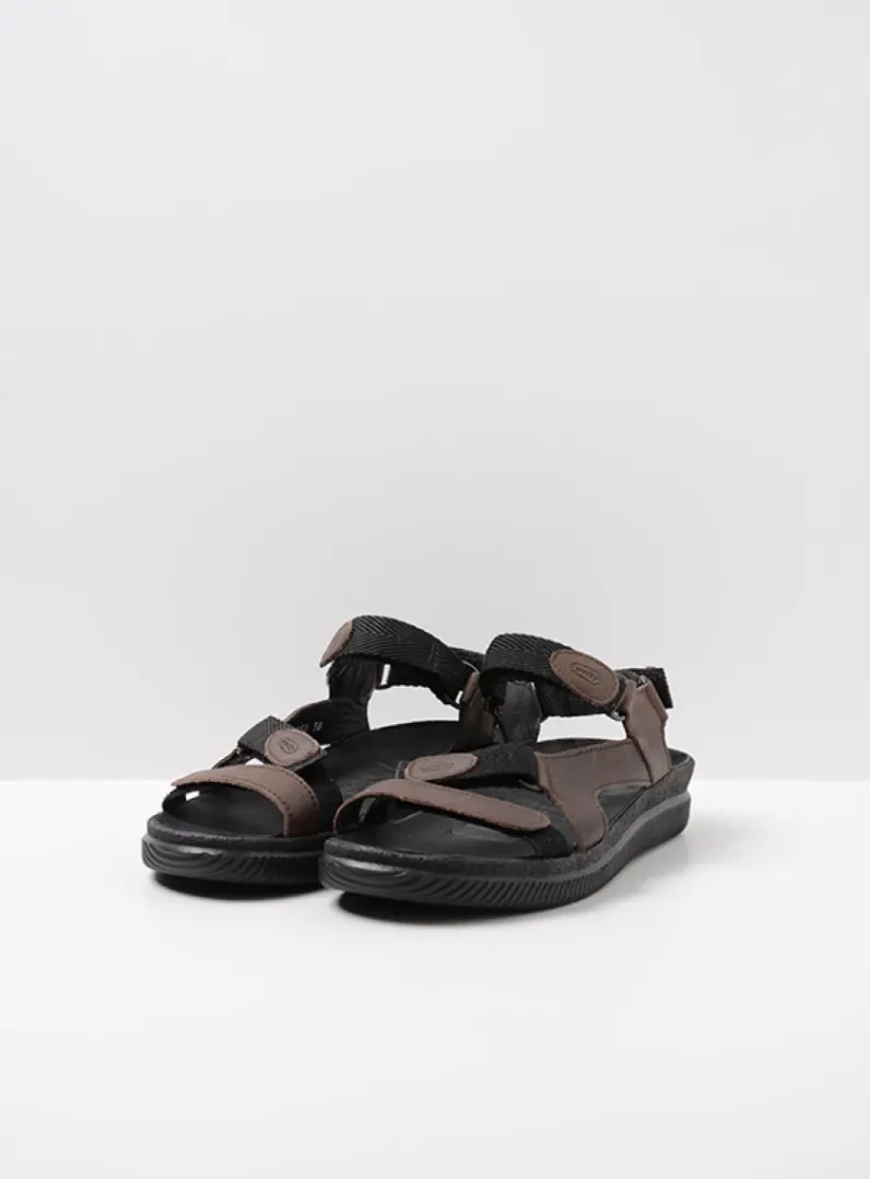 DAMES Wolky Sandalen<Energy Lady - bruin gevet leer