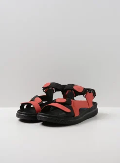 DAMES Wolky Sandalen<Energy Lady - rood gevet leer