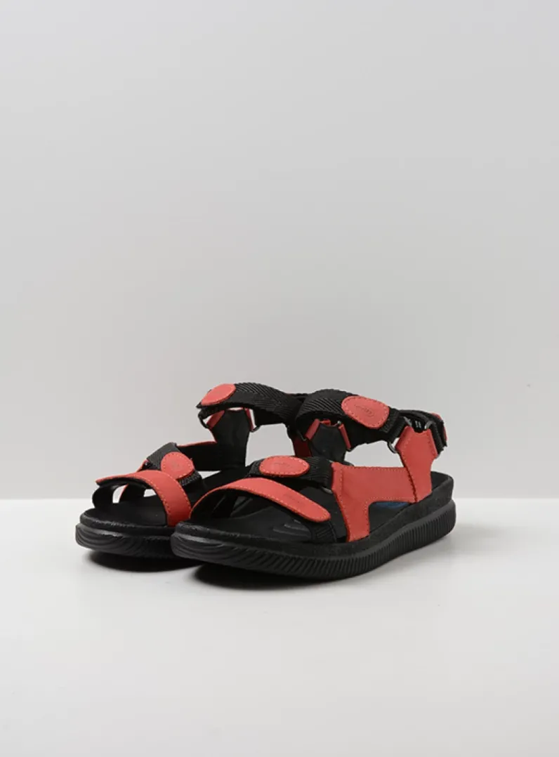 DAMES Wolky Sandalen<Energy Lady - rood gevet leer
