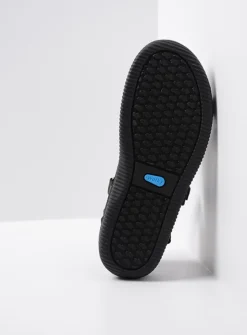 DAMES Wolky Sandalen<Energy Lady - zwart gevet leer