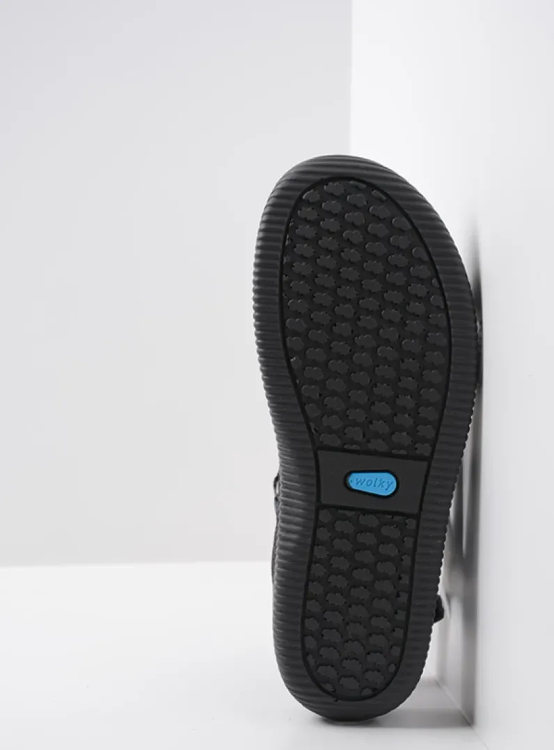 DAMES Wolky Sandalen<Energy Lady - zwart/blauw suede