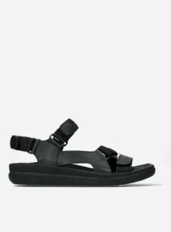 Heren Wolky Sandalen Voor Heren<Energy Men - zwart gevet leer