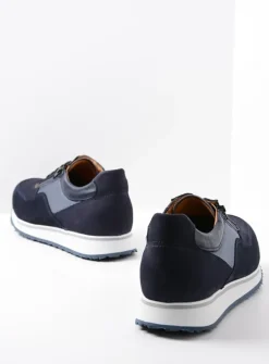 Heren Wolky Veterschoenen Heren|Sneakers Heren<e-Runner - blauw combi leer