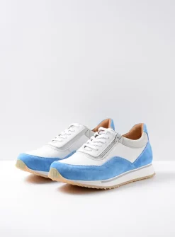 Heren Wolky Veterschoenen Heren|Sneakers Heren<e-Runner - combi wit leer