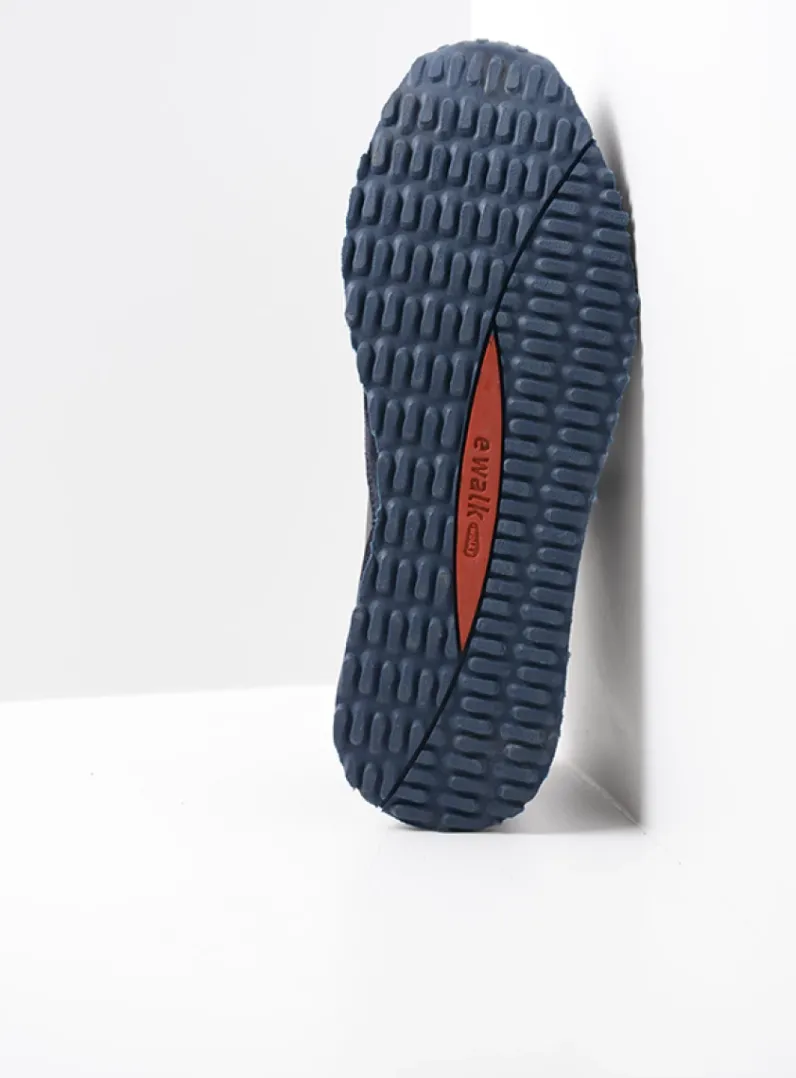 Heren Wolky Veterschoenen Heren|Sneakers Heren<e-Runner - marineblauw combi leer