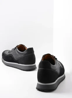 Heren Wolky Veterschoenen Heren|Sneakers Heren<e-Runner - zwart combi leer