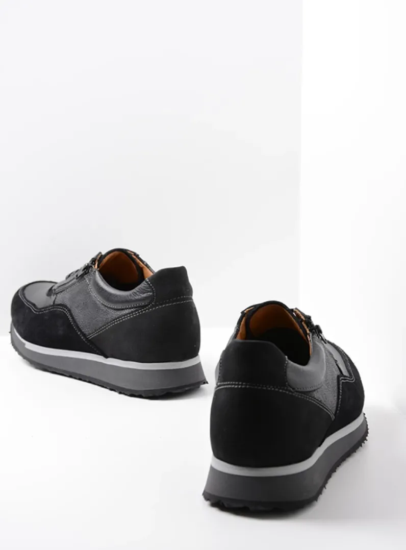 Heren Wolky Veterschoenen Heren|Sneakers Heren<e-Runner - zwart combi leer