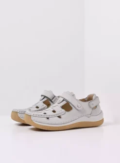 DAMES Wolky Bandschoenen<Esperanza - gebroken wit effectleer