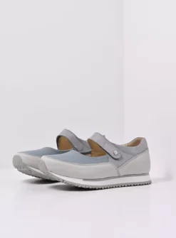 DAMES Wolky Wandelschoenen|Bandschoenen<e-Step - blauw combi stretch leer