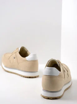 DAMES Wolky Lage Veterschoenen|Wandelschoenen<e-Walk - beige nubuck