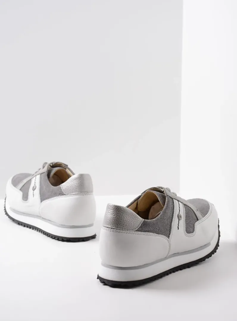 DAMES Wolky Lage Veterschoenen|Wandelschoenen<e-Walk - grijs/jeans leer