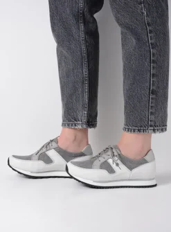 DAMES Wolky Lage Veterschoenen|Wandelschoenen<e-Walk - grijs/jeans leer