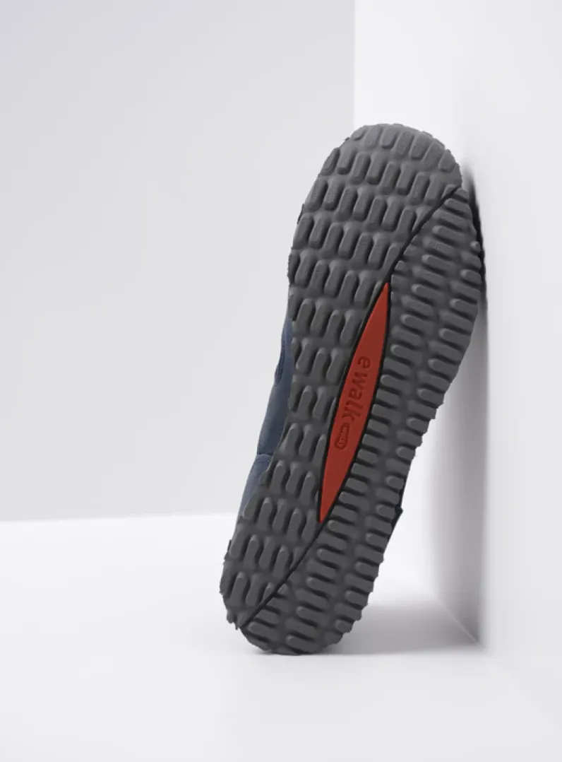 DAMES Wolky Lage Veterschoenen|Wandelschoenen<e-Walk - winterblauw stretch nubuck