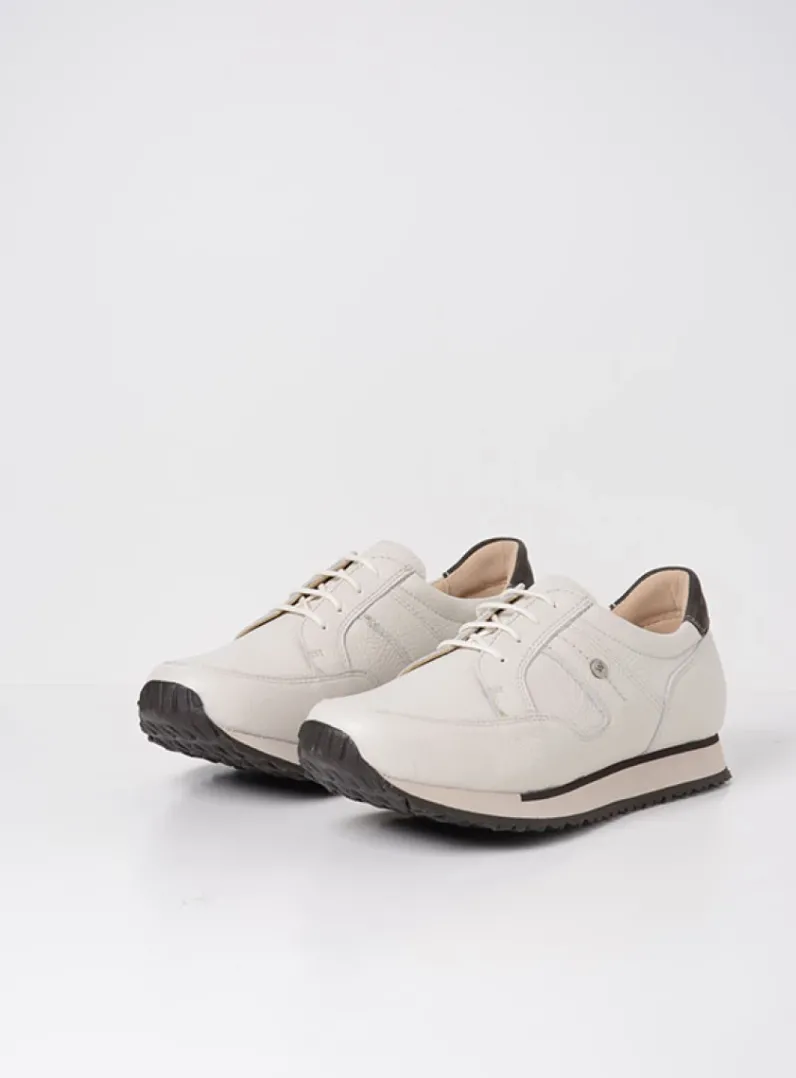 DAMES Wolky Lage Veterschoenen|Wandelschoenen<e-Walk - wit combi leer