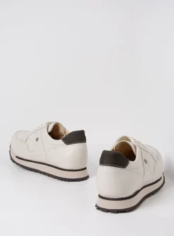 DAMES Wolky Lage Veterschoenen|Wandelschoenen<e-Walk - wit combi leer