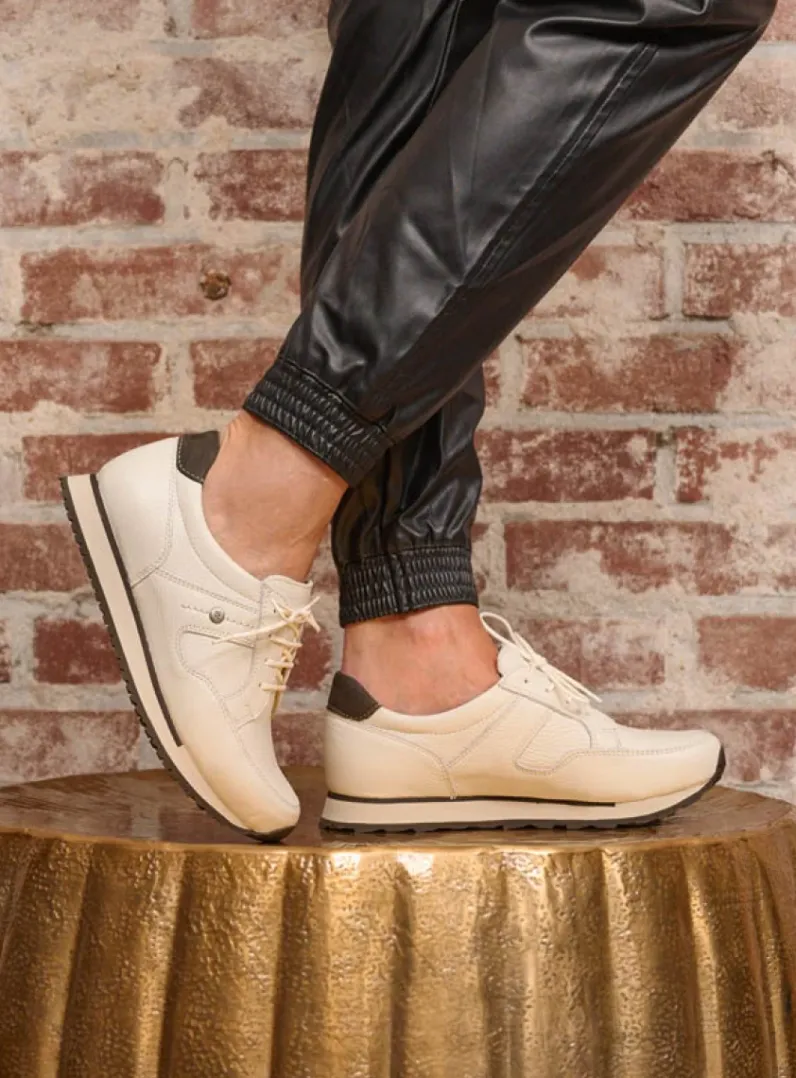 DAMES Wolky Lage Veterschoenen|Wandelschoenen<e-Walk - wit combi leer