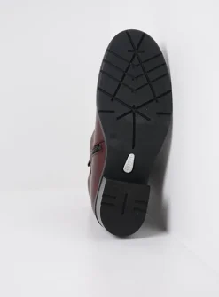 DAMES Wolky Halfhoge Laarzen|Enkellaarsjes<Fairview XW - bordeauxrood leer