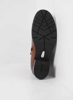 DAMES Wolky Halfhoge Laarzen|Enkellaarsjes<Fairview XW - cognac leer