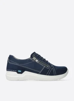 DAMES Wolky Lage Veterschoenen|Wandelschoenen<Feltwell - denim nubuck