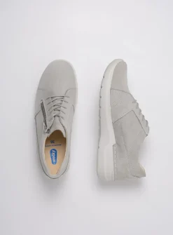 DAMES Wolky Lage Veterschoenen|Wandelschoenen<Feltwell - lichtgrijs nubuck