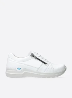 DAMES Wolky Lage Veterschoenen|Wandelschoenen<Feltwell - wit leer