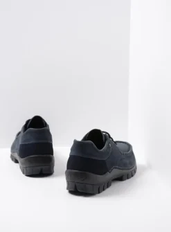 DAMES Wolky Lage Veterschoenen|Herfst/Winter<Fly - blauw nubuck