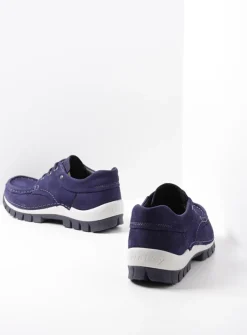 DAMES Wolky Lage Veterschoenen|Herfst/Winter<Fly - paars nubuck