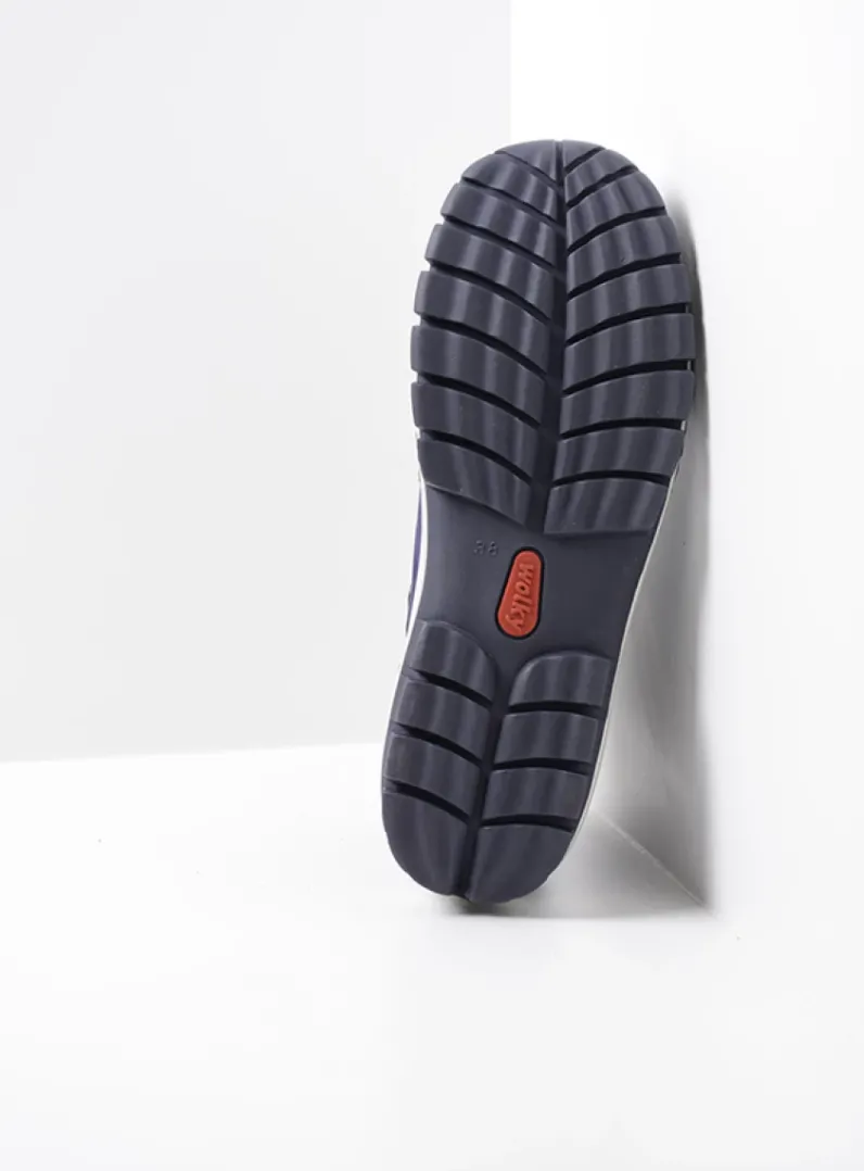 DAMES Wolky Lage Veterschoenen|Herfst/Winter<Fly - paars nubuck