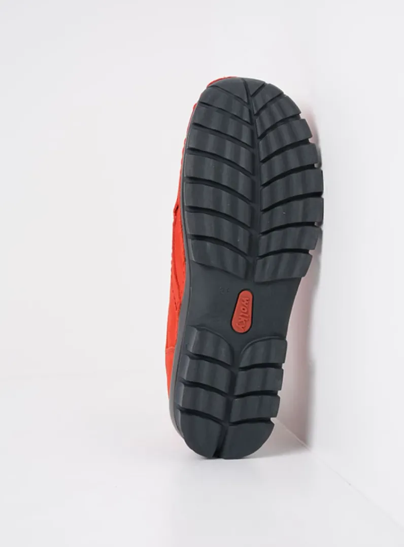 DAMES Wolky Lage Veterschoenen|Herfst/Winter<Fly - rood nubuck