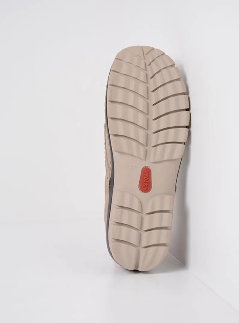 DAMES Wolky Lage Veterschoenen|Herfst/Winter<Fly - safari nubuck