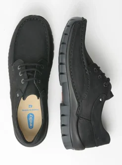 Heren Wolky Veterschoenen Heren|Comfortschoenen Heren<Fly men - zwart nubuck