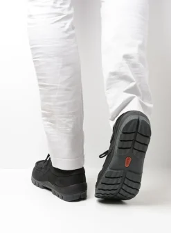 Heren Wolky Veterschoenen Heren|Comfortschoenen Heren<Fly men - zwart nubuck