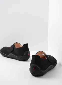 DAMES Wolky Bandschoenen<Fresh - zwart nubuck