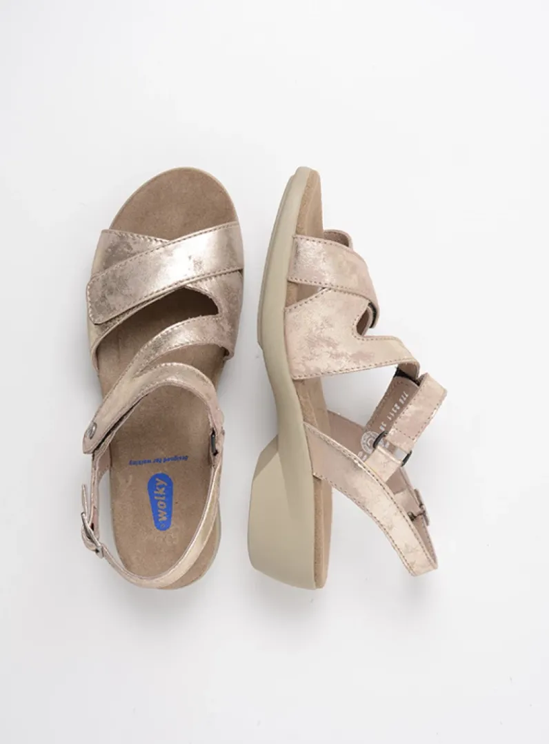 DAMES Wolky Sandalen<Fria - champagne nubuck