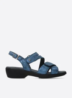 DAMES Wolky Sandalen<Fria - denim blauw leer