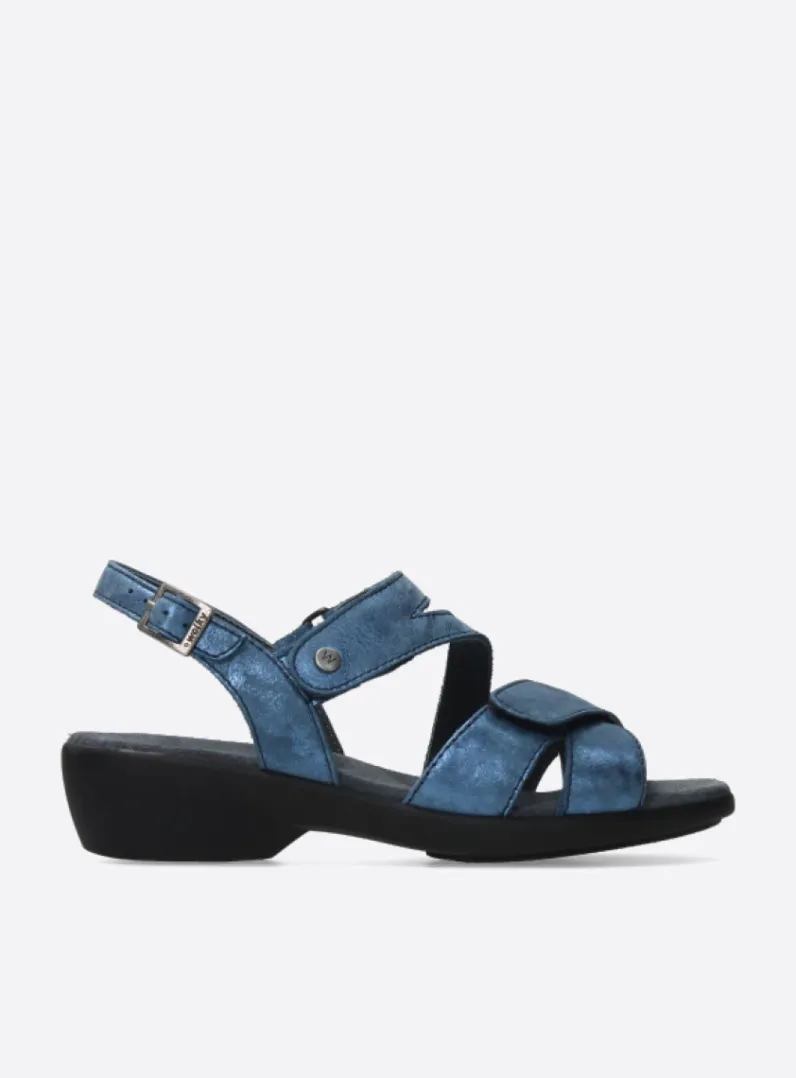 DAMES Wolky Sandalen<Fria - denim blauw leer