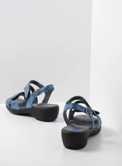 DAMES Wolky Sandalen<Fria - denim blauw leer