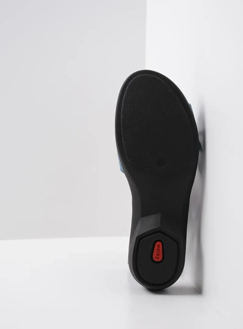 DAMES Wolky Sandalen<Fria - denim blauw leer