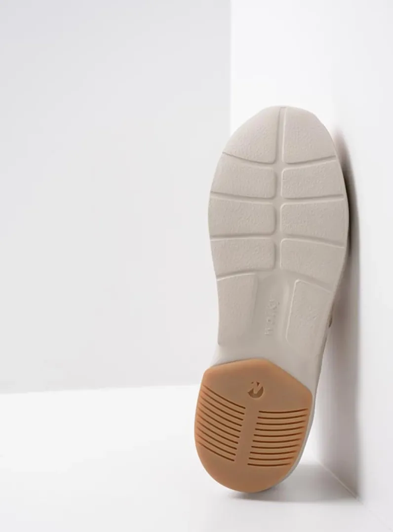 DAMES Wolky Lage Veterschoenen|Wandelschoenen<Galena - beige nubuck