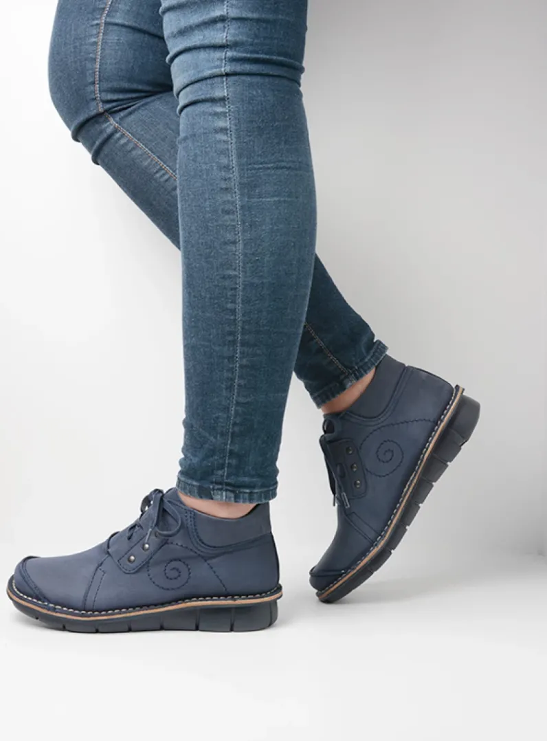 DAMES Wolky Herfst/Winter<Gallo - blauw nubuck